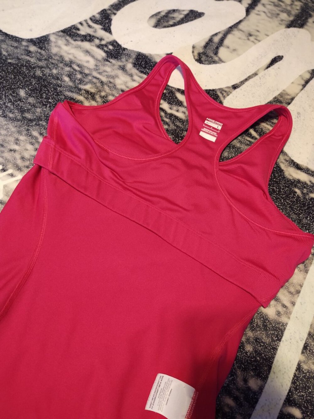 Nike Pro Compression Pink Racerback Top Lg - Picture 11 of 13